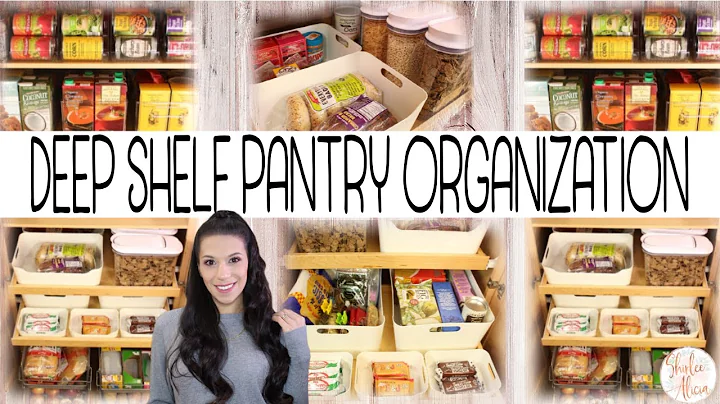 HOW TO ORGANIZE DEEP PANTRY SHELVES || Shirlee Ali...
