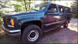 Our 'new' 1997 GMC Suburban -  Tour, Walk around, engine start, Features