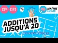 Additions en ligne jusqu'à 20 pour CP et CE1 - Cycle 2 - Mathématiques