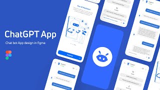 ( Chat GPT ) Chat Bot App UI Design Using Figma