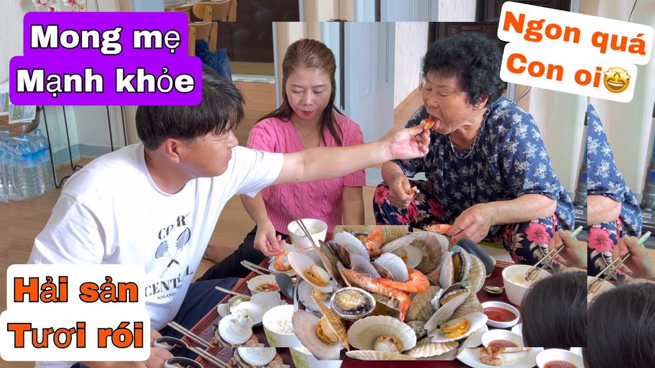 Mẹ Khen Con Dâu Mua Hải Sản Ngon Cho Cả Nhà. Sân Vườn Nhiều Hoa 🌹