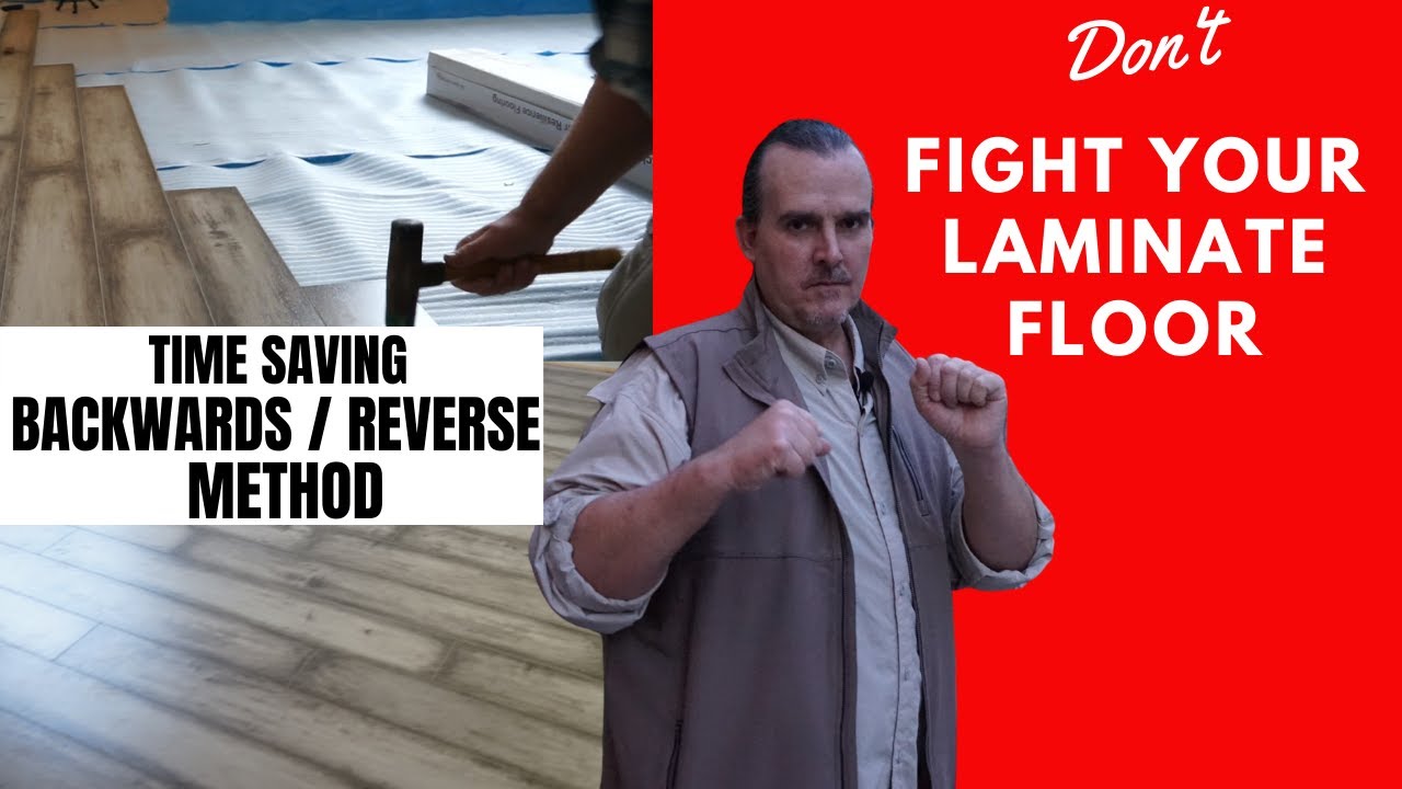 How To Install Laminate Floors In, Installing Laminate Flooring In Reverse