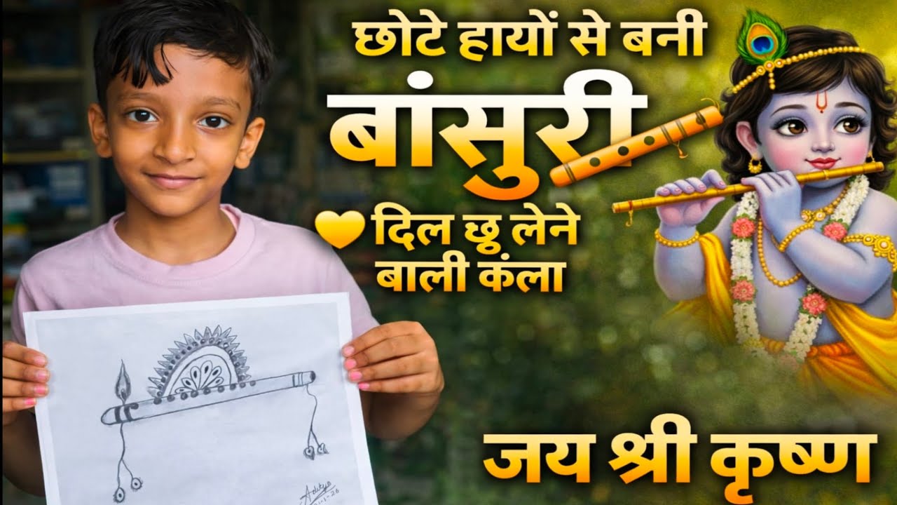 Yeh Sirf Drawing Nahi… Bachpan Ki Bansuri Hai 💛| Pure Talent | Viral ...