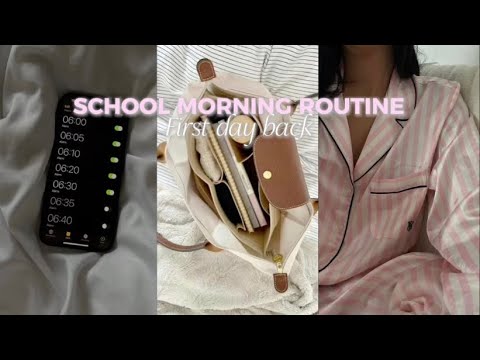 FIRST MORNING ROUTINE BACK AT SCHOOL *first day back 