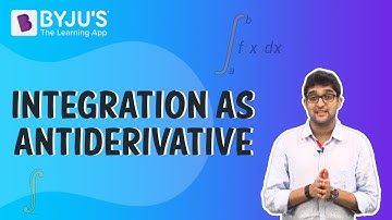 Integration As Antiderivative
