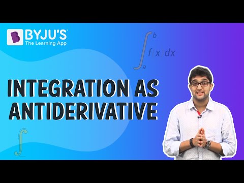 Integration As Antiderivative