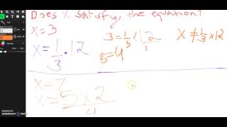 Does x satisfy the equation (Algebra Episode 6)