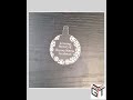 Acrylic Custom Text Christmas Personalised Bauble Tree Decoration Xmas Gift