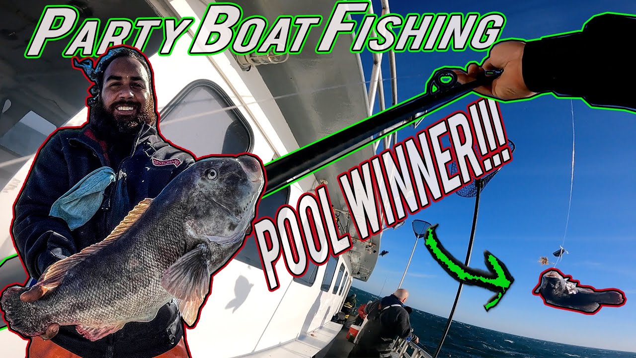Party Boat Pool Winner! Tautog Fishing Block Island RI YouTube