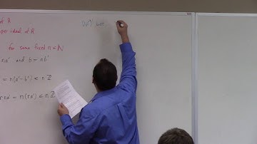 Abstract Algeba: L24, ideals and factor rings, 11-2-16