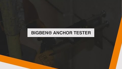 BIGBEN Anchor tester