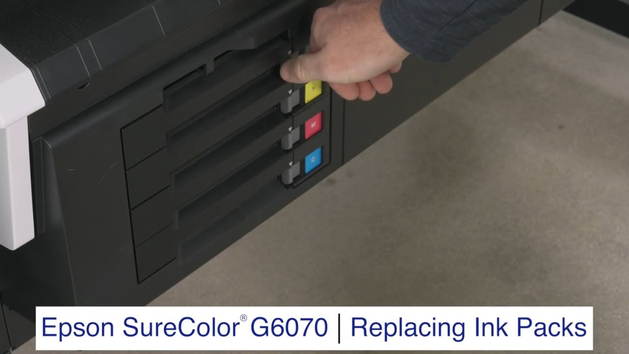 SureColor G6070 | How to replace ink packs