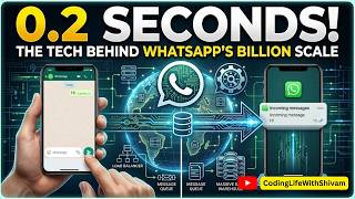 How WhatsApp Delivers Messages Instantly to BILLIONS 😳 #WhatsApp #SystemDesign #BackendEngineering