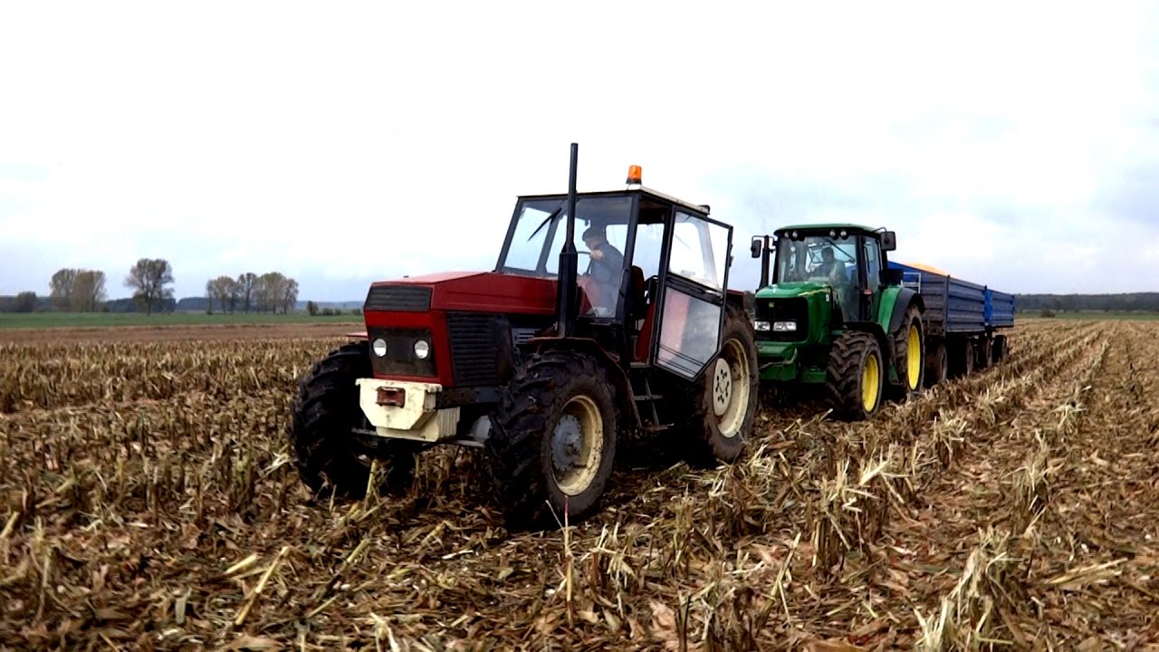 Mokre żniwa kukurydziane 2016 [ Ursus 1224, JD 6920S, NH CSX 7040 ] # Corn Harvest in Poland