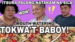 Korean Family First Time Tried Tokwa"t Baboy! | Itsura Palang Natakam Na Sila! | Filipino Food