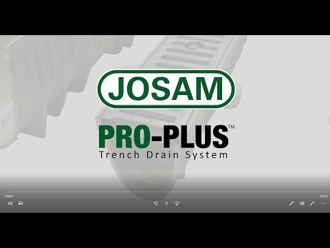 (Full Version) Josam Company  PRO-PLUS Trench Drain Installation Video - video from Josam