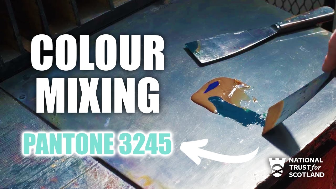 Colour Mixing ASMR | Pantone 3245  | Satisfying Letterpress Printing at Robert Smail’s