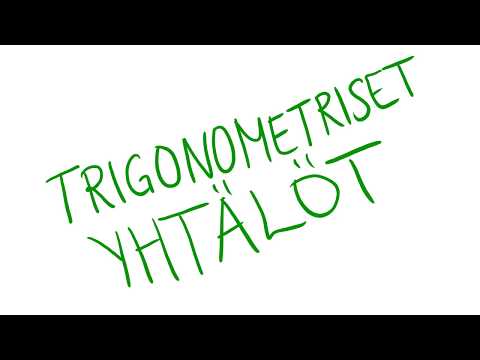 Video: Kuinka Ratkaista Trigonometriset Yhtälöt