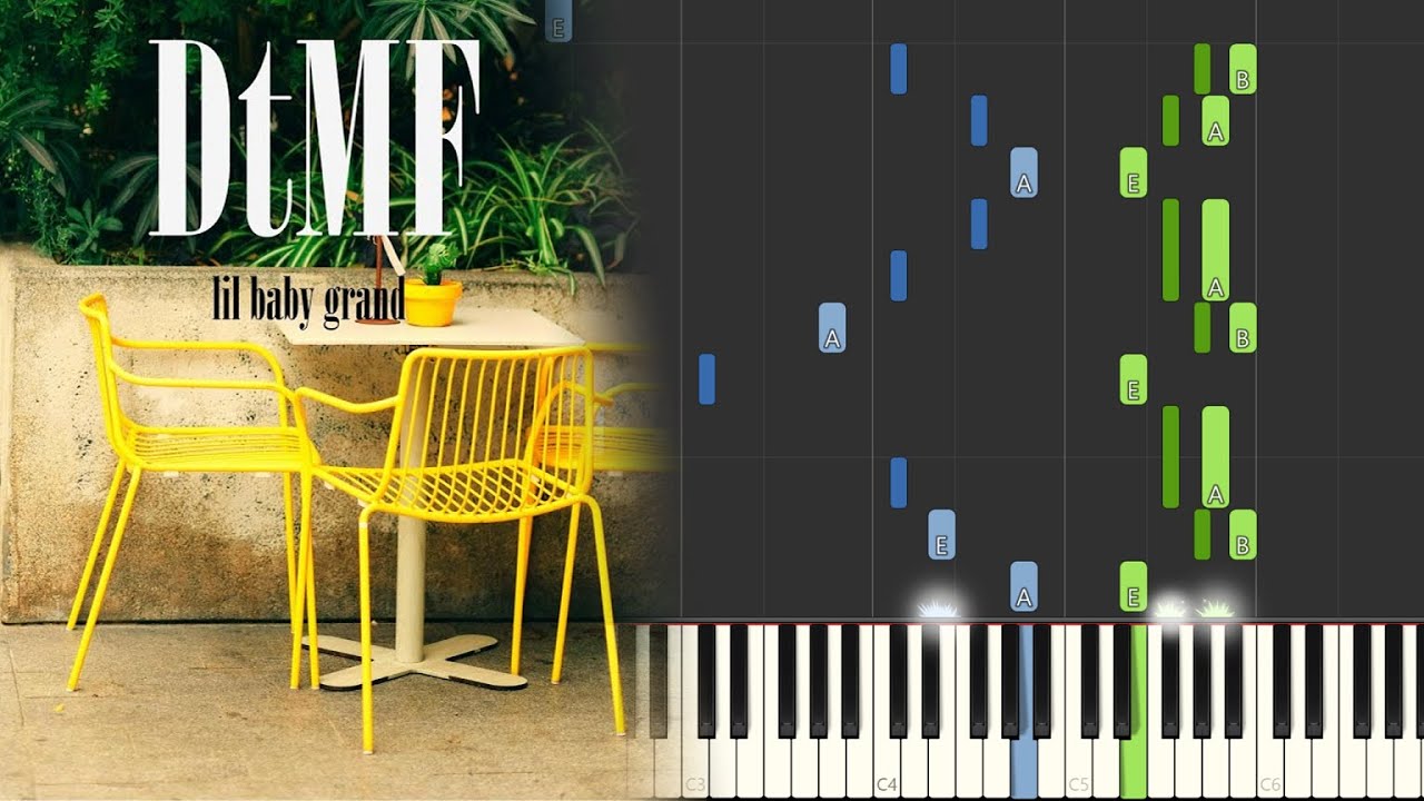 Lil Baby Grand - DtMF Piano Version (Piano Tutorial)