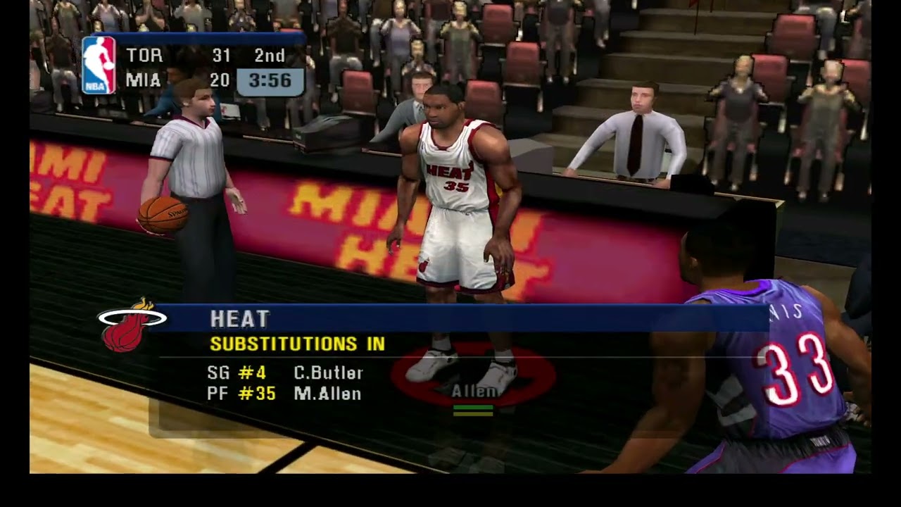 NBA Inside Drive 2003 Heat vs Raptors