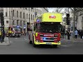 London Fire Brigade Responding - Officer, Ladder & Engines