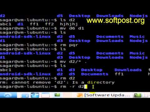 How to delete a directory in Debian