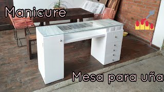 Como hacer Mueble para UÑAS💅(MANICURE)Vanity. con tablas de madera