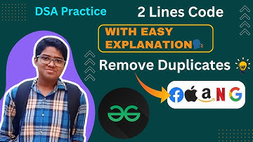 Remove Duplicates  | gfg potd today | GFG POTD: 28 July | GFG Problem of the day #day121