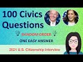 [2021 RANDOM ORDER🗽] 100 civics questions for the US citizenship interview 2021 // Easy answers