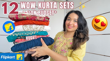 12 WOW Flipkart Kurta Set Try On haul 😍 | UPTO 75% OFF | ISHA VINOD JAIN