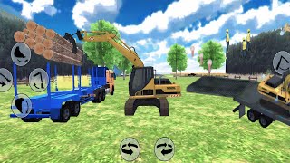 log transporter truck driving ||tractor android game#JCB Driving#3d simulator #gamesvideos screenshot 3