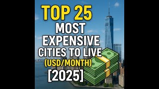 Top 25 Most Expensive Cities to Live (USD/Month) [2025]