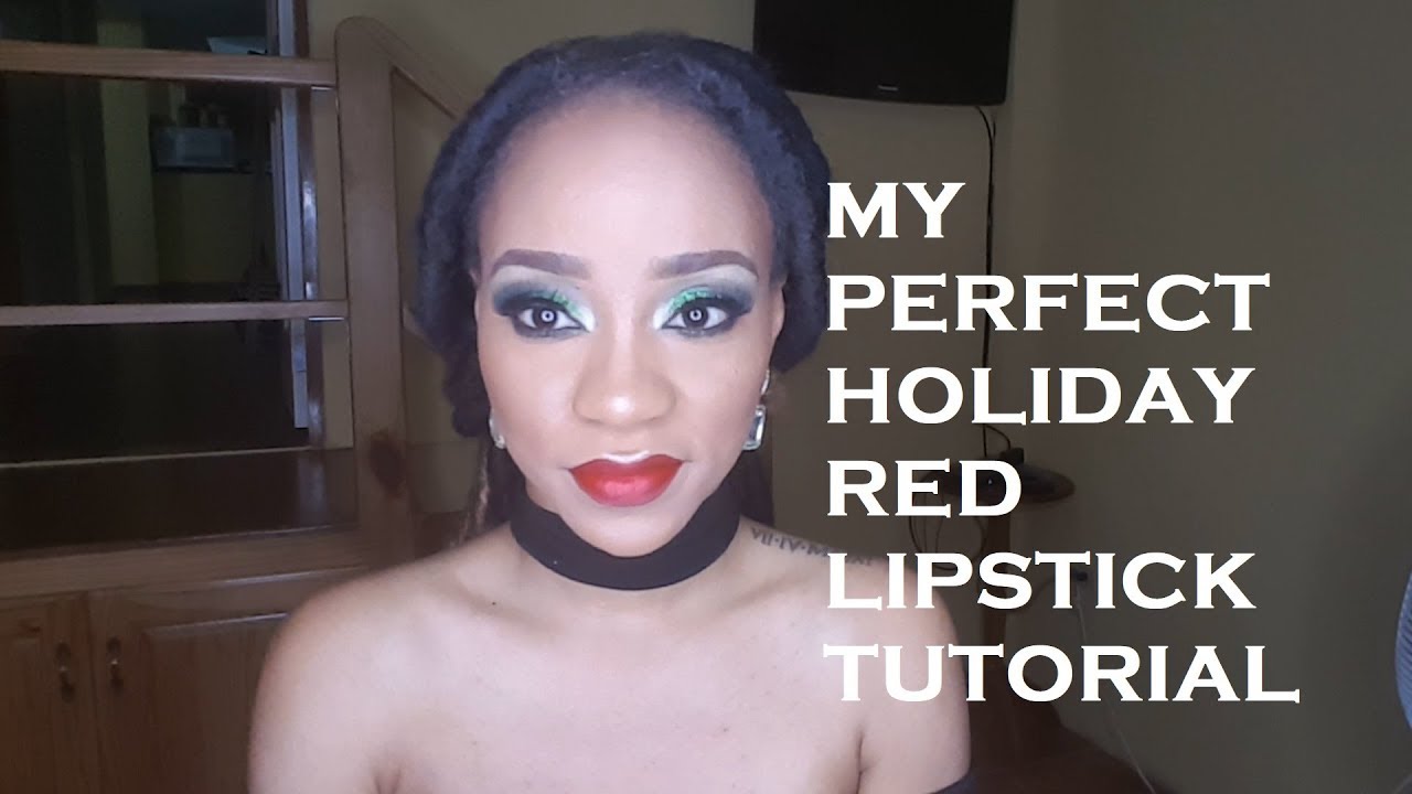 MY PERFECT RED HOLIDAY LIPSTICK/ THEBEAUTIIKAFE