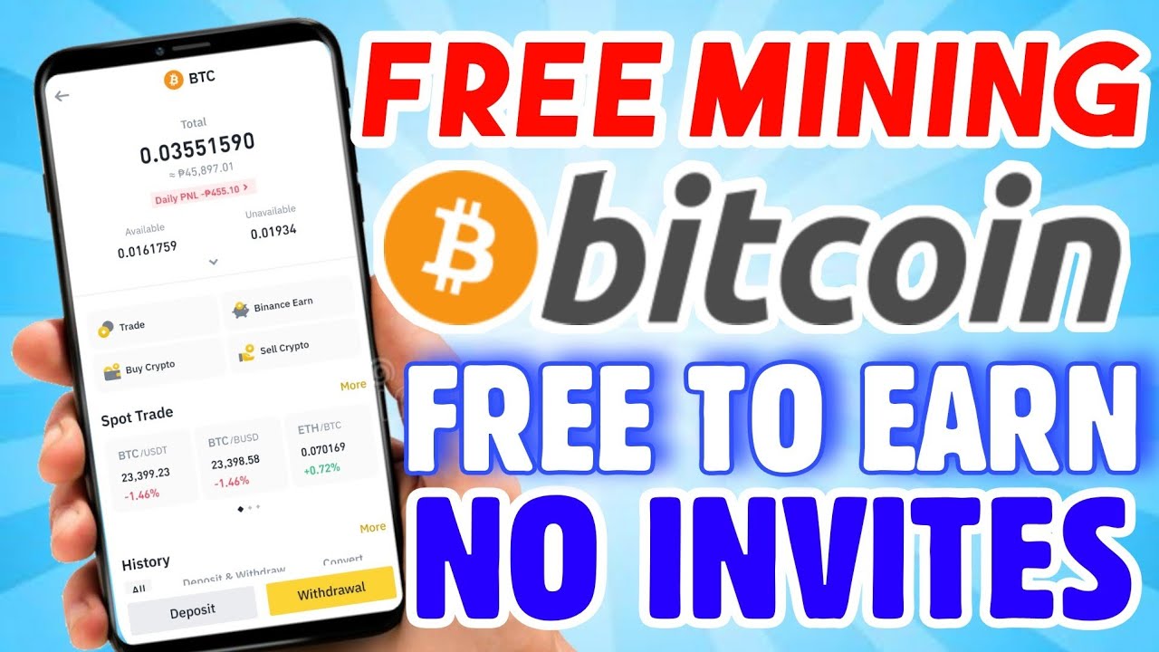 Free to earn free mining website no invites needed mine btc for free