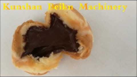 Chocolate filled cookies machine, Beikn stuffed cookies encrusting machine