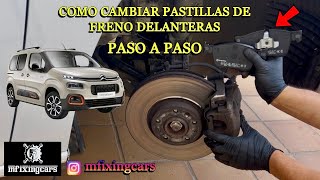 Cambiar pastillas de freno delanteras -Opel Combo Life/Citroen Berlingo/Peugeot Rifter del 2018-2025