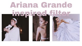 "Ariana Grande" inspired filter |vsco screenshot 5