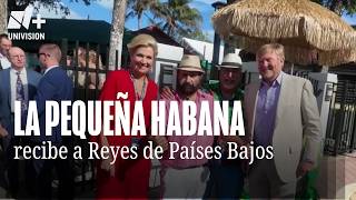 La reina Máxima y el rey Guillermo visitaron la Pequeña Habana