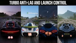 FORZA HORIZON 5 UPDATE 19 | TURBO ANTILAG SOUND AND LAUNCH CONTROL TEST OF ALL HYPERCARS