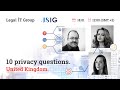 10 privacy questions. United Kingdom. Feat JSIG