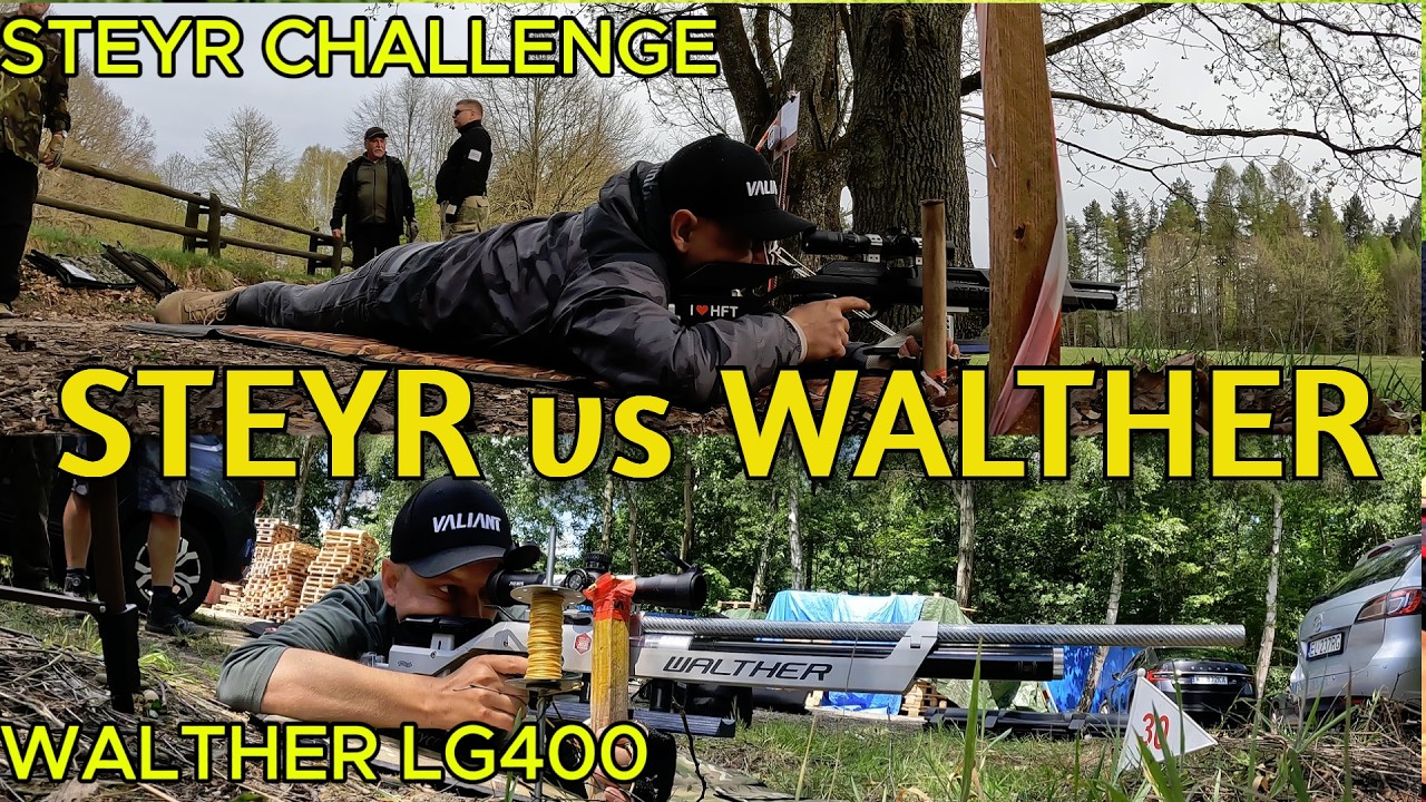 STEYR vs WALTHER - NAJLEPSZE WIATRÓWKI MATCH PCP | porównanie pneumatyków | strzelectwo terenowe HFT