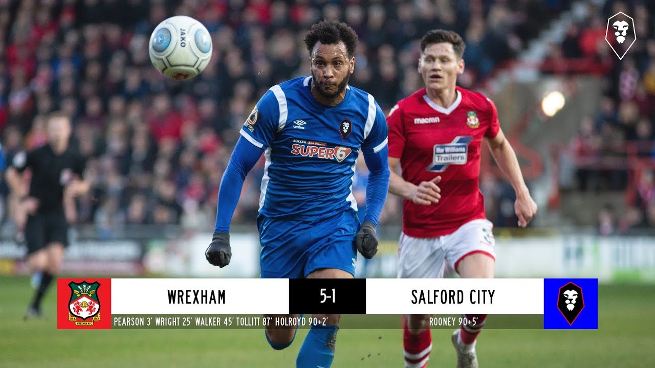 national league volley Wrexham 5-1 Salford City | The National League 26/12/18