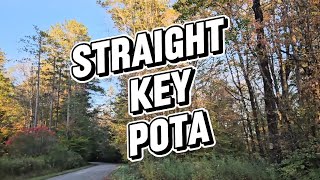 Straight Key CW POTA at Ludlow Creek State Forest 10/6/25