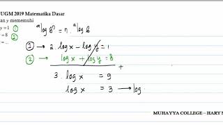 Sikat Habis Soal Matematika Dasar Um Ugm Tahun 2019