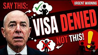 TOP NEWS BIG CHANGE 2026 US to Deny Visas if You Fear Returning Home | Visa Mistakes