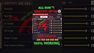 Free Fire Ob53 Update 4Gb Ram Auto Headshot Sensitivity Setting ⚙️| 200 Sensitivity Settings In 2026