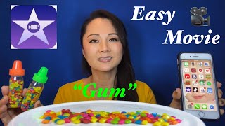 EASY iMovie TUTORIAL How to make a movie SIMPLE INSTRUCTION ASMR BABY BOTTLE BUBBLE GUM  #껌먹방#튜토리얼 screenshot 3