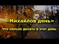 Народный праздник «Михайлов день». 21 ноября. Что нельзя делать