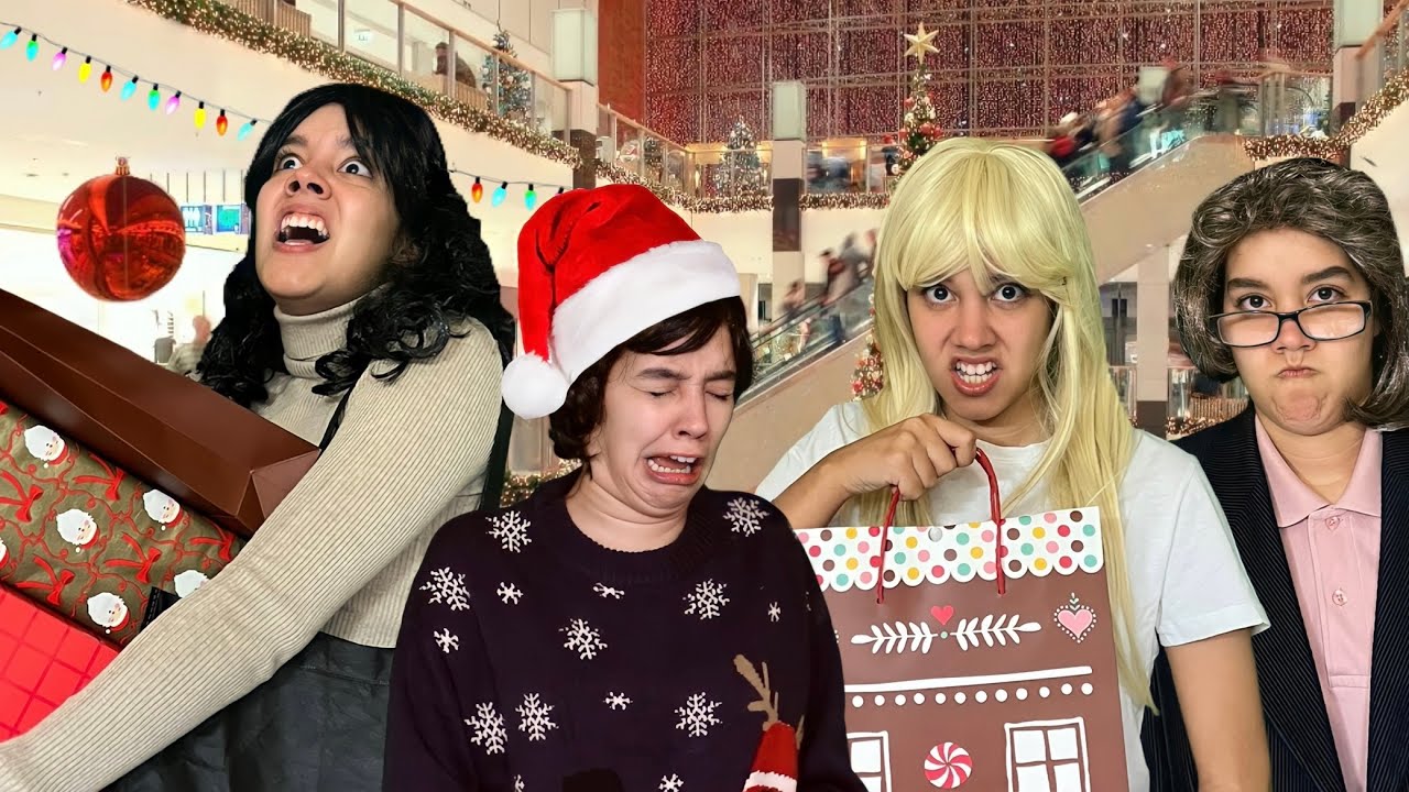 Exemplos de Pessoas nas Compras de Natal