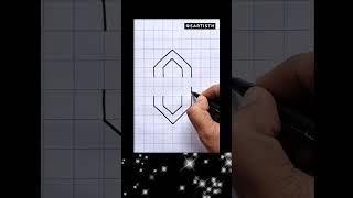 How to Draw 🖌3D Alphabet S 🖌 Easy Letter Drawing 🖌#shorts #art #drawing #viral